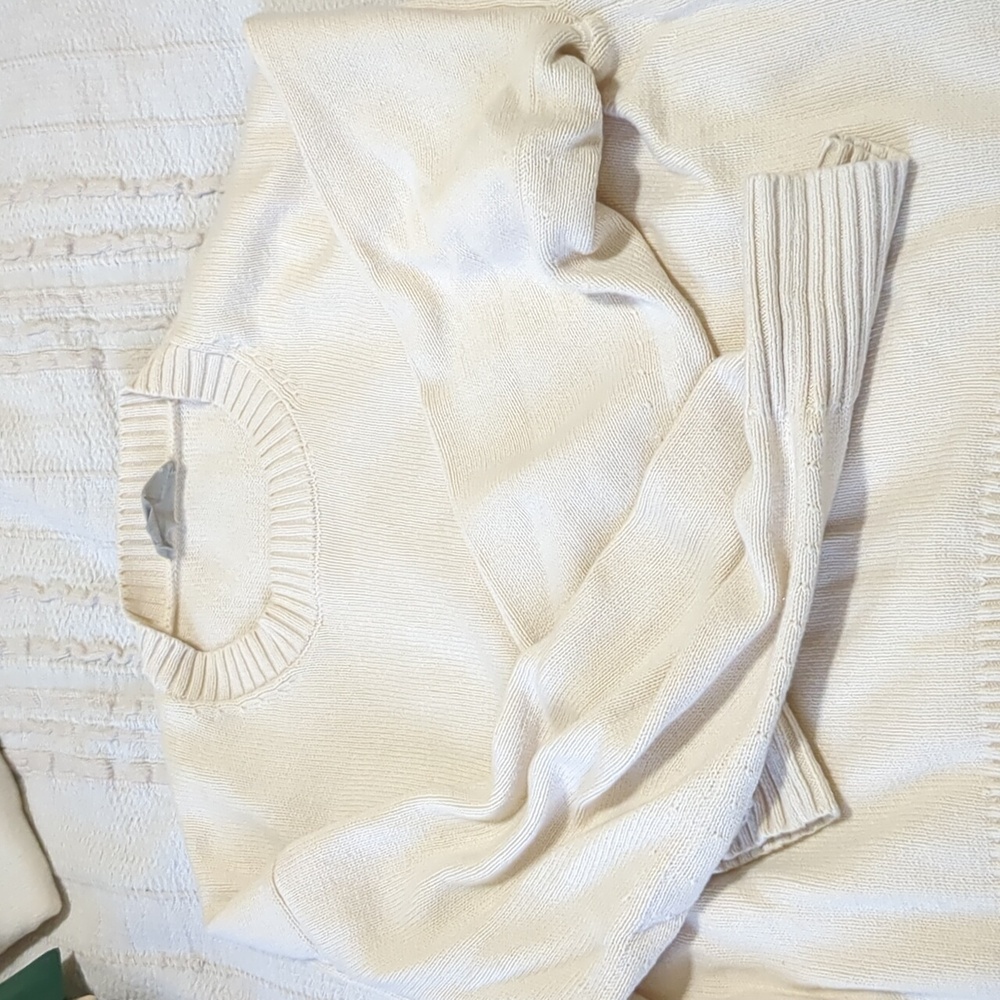 Everlane organic cotton crew boyfriend sweater size M